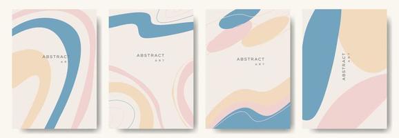 fondos abstractos modernos. estilo minimalista de moda. varias formas configuran plantillas de diseño buenas para la tarjeta de fondo saludo papel tapiz folleto volante invitación y otros. ilustración vectorial vector