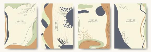 fondos abstractos modernos. estilo minimalista de moda. varias formas configuran plantillas de diseño buenas para la tarjeta de fondo saludo papel tapiz folleto volante invitación y otros. ilustración vectorial vector