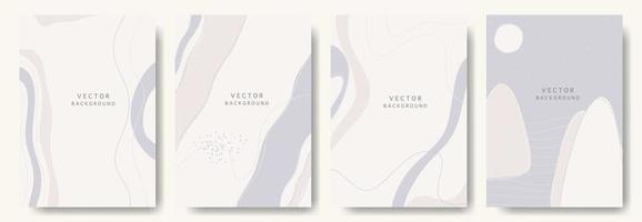 fondos abstractos modernos. estilo minimalista de moda. varias formas configuran plantillas de diseño buenas para la tarjeta de fondo saludo papel tapiz folleto volante invitación y otros. ilustración vectorial vector