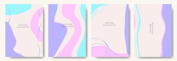 fondos abstractos modernos. estilo minimalista de moda. varias formas configuran plantillas de diseño buenas para la tarjeta de fondo saludo papel tapiz folleto volante invitación y otros. ilustración vectorial vector