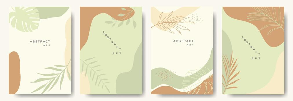 fondos abstractos modernos. estilo minimalista de moda. varias formas configuran plantillas de diseño buenas para la tarjeta de fondo saludo papel tapiz folleto volante invitación y otros. ilustración vectorial vector