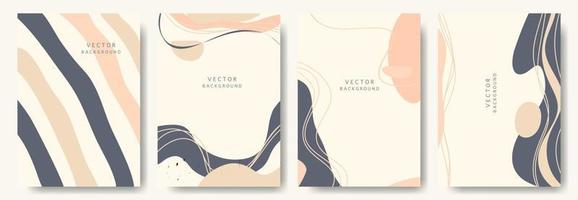 fondos abstractos modernos. estilo minimalista de moda. varias formas configuran plantillas de diseño buenas para la tarjeta de fondo saludo papel tapiz folleto volante invitación y otros. ilustración vectorial vector