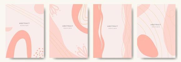 fondos abstractos modernos. estilo minimalista de moda. varias formas configuran plantillas de diseño buenas para la tarjeta de fondo saludo papel tapiz folleto volante invitación y otros. ilustración vectorial vector