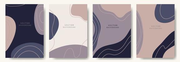 fondos abstractos modernos. estilo minimalista de moda. varias formas configuran plantillas de diseño buenas para la tarjeta de fondo saludo papel tapiz folleto volante invitación y otros. ilustración vectorial vector