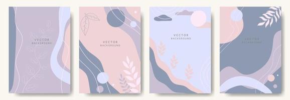 fondos abstractos modernos. estilo minimalista de moda. varias formas configuran plantillas de diseño buenas para la tarjeta de fondo saludo papel tapiz folleto volante invitación y otros. ilustración vectorial vector