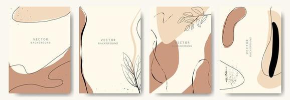 fondos abstractos modernos. estilo minimalista de moda. varias formas configuran plantillas de diseño buenas para la tarjeta de fondo saludo papel tapiz folleto volante invitación y otros. ilustración vectorial vector