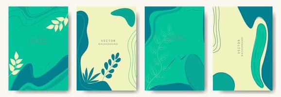 fondos abstractos modernos. estilo minimalista de moda. varias formas configuran plantillas de diseño buenas para la tarjeta de fondo saludo papel tapiz folleto volante invitación y otros. ilustración vectorial vector