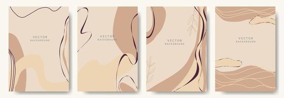 fondos abstractos modernos. estilo minimalista de moda. varias formas configuran plantillas de diseño buenas para la tarjeta de fondo saludo papel tapiz folleto volante invitación y otros. ilustración vectorial vector