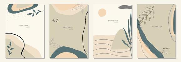 fondos abstractos modernos. estilo minimalista de moda. varias formas configuran plantillas de diseño buenas para la tarjeta de fondo saludo papel tapiz folleto volante invitación y otros. ilustración vectorial vector