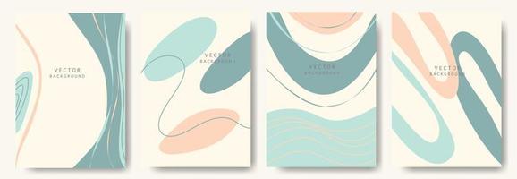 fondos abstractos modernos. estilo minimalista de moda. varias formas configuran plantillas de diseño buenas para la tarjeta de fondo saludo papel tapiz folleto volante invitación y otros. ilustración vectorial vector