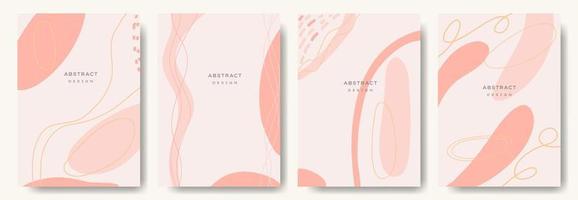 fondos abstractos modernos. estilo minimalista de moda. varias formas configuran plantillas de diseño buenas para la tarjeta de fondo saludo papel tapiz folleto volante invitación y otros. ilustración vectorial vector