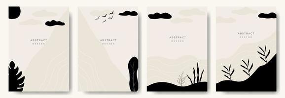 fondos abstractos modernos. estilo minimalista de moda. varias formas configuran plantillas de diseño buenas para la tarjeta de fondo saludo papel tapiz folleto volante invitación y otros. ilustración vectorial vector