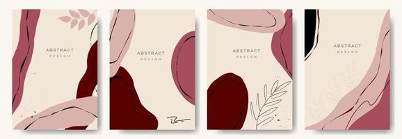 fondos abstractos modernos. estilo minimalista de moda. varias formas configuran plantillas de diseño buenas para la tarjeta de fondo saludo papel tapiz folleto volante invitación y otros. ilustración vectorial vector