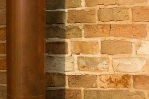 Background of old vintage brick wall photo