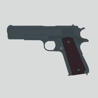 Legendary Colt M1911 USA handgun pistol art vector illustration