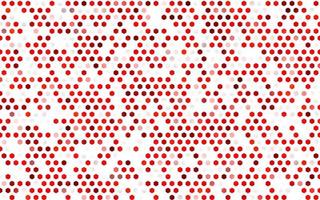 Light Red vector texture with colorful hexagons.