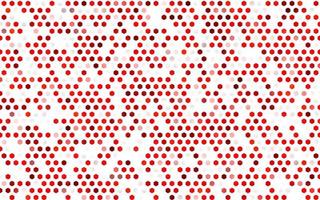 Light Red vector texture with colorful hexagons.