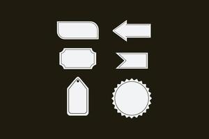 a set of icon frames vector