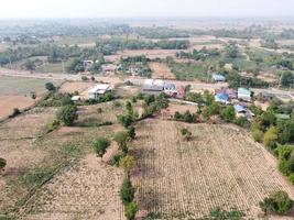 Mountainside farmland in rural Thailand, landscape photography, Drone photography photo