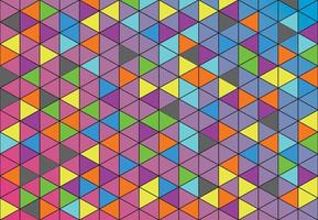 Abstract retro pattern of geometric shapes.Colorful gradient mosaic backdrop. vector