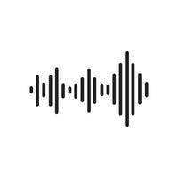 Sound waves vector illustration design template