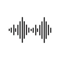 Sound waves vector illustration design template