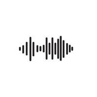 Sound waves vector illustration design template