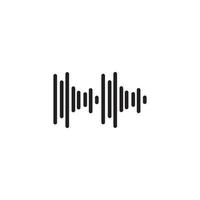 Sound waves vector illustration design template