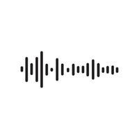 Sound waves vector illustration design template