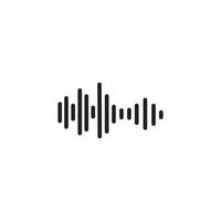 Sound waves vector illustration design template