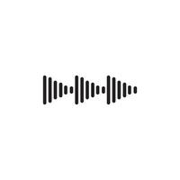 Sound waves vector illustration design template