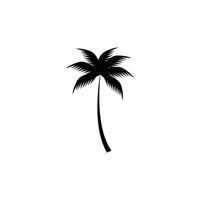 Ilustración de vector de icono de árbol de coco