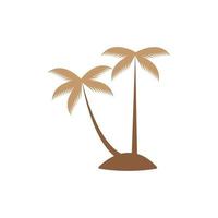 coconut tree icon vector illustration