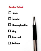 elección de género, concepto de sexo foto