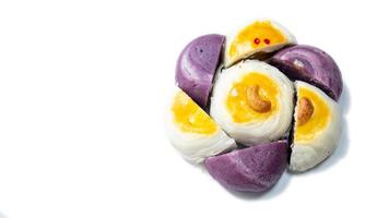 Group of chinese pastries, durians photo
