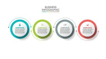 Presentation business infographic template vector