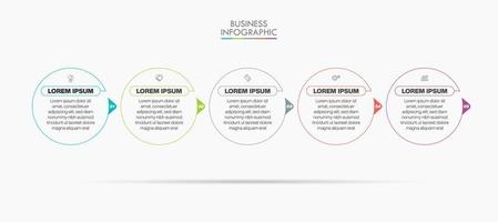 Presentation business infographic template vector