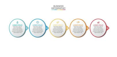 Presentation business infographic template vector