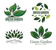 nature logo set vector