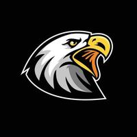 eagle head illustration for logo resource vector