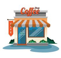 coffee shop illustration vector