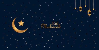 Eid mubarak background design, modern islamic banner, fasting, web, poster, flyer, advertising illustration design vector