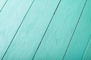Blue wooden background. Top view and copy space. photo
