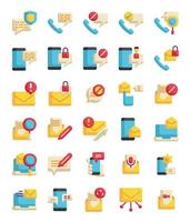 message flat icon vector