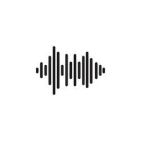 Sound waves vector illustration design template