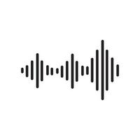 Sound waves vector illustration design template