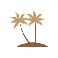 coconut tree icon vector illustration