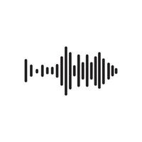 Sound waves vector illustration design template