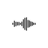 Sound waves vector illustration design template