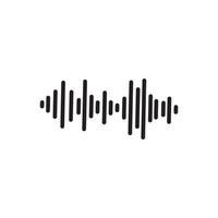 Sound waves vector illustration design template